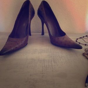 Gucci Ostrich heels